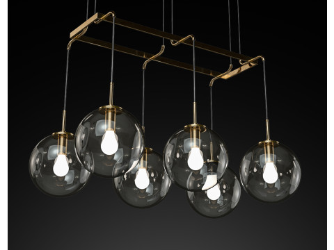 RH LANGUEDOC LİNEER AVİZE 48 3D Model