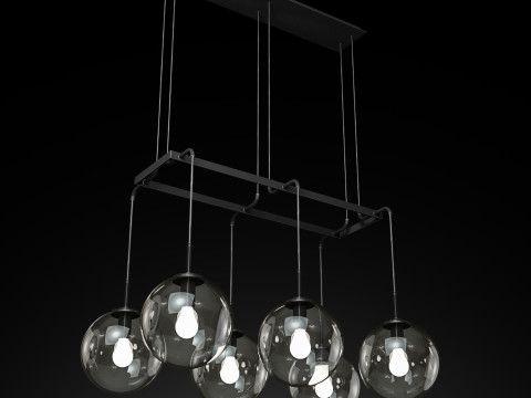 RH LANGUEDOC LİNEER AVİZE 48 3D Model