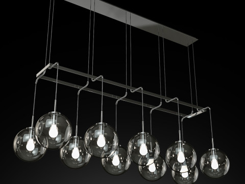 LÁMPARA LINEAL RH LANGUEDOC 72 Modelo 3D