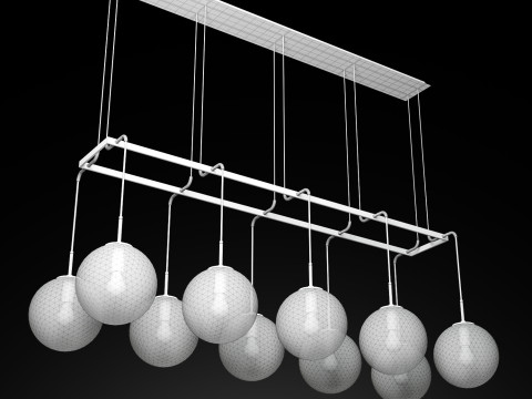 LÁMPARA LINEAL RH LANGUEDOC 72 Modelo 3D