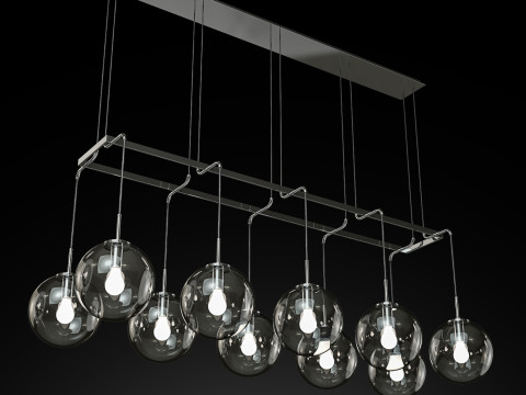 LÁMPARA LINEAL RH LANGUEDOC 72 Modelo 3D