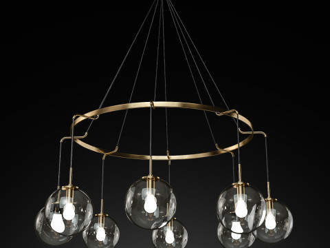 RH LANGUEDOC CHANDELIER 72 3D Model