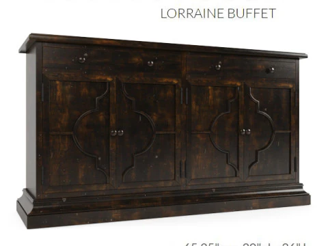 Pottery Barn LORRAINE BUFFET 3D Model