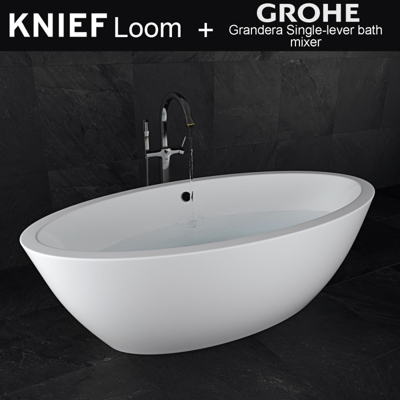 Telaio per coltelli da bagno Grohe Grandera Modello 3D .c4d .max .obj .3ds .fbx .stl .blend
