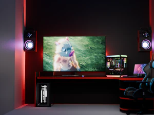 Gaming setup 3D Model