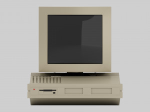 Retro computer Amstrad PC 2286 3D Model