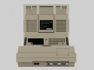 Retro computer Amstrad PC 2286 3D Model