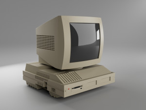 Retro computer Amstrad PC 2286 3D Model