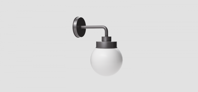Wall Lamp 3D Model .c4d .max .obj .3ds .fbx .stl .blend 