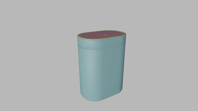 Dustbin 3D Model .c4d .max .obj .3ds .fbx .stl .blend