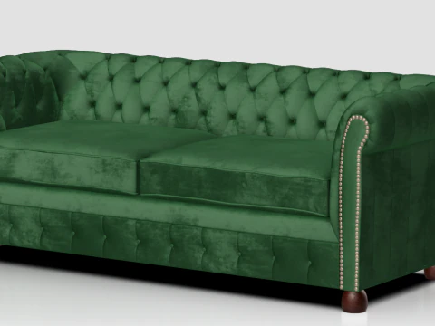 ChesterfieldSofa Two Seater 3D Model