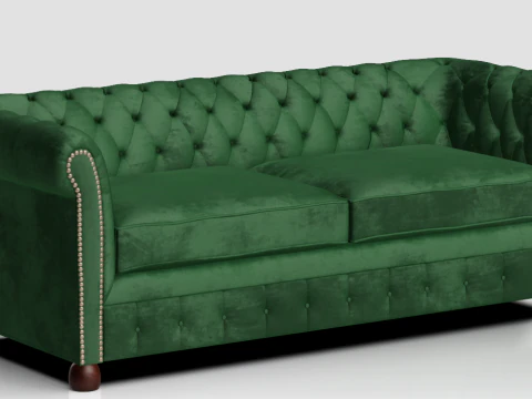 ChesterfieldSofa Two Seater 3D Model
