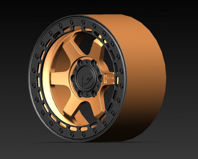 Wheel Fuel D124 Modello di stampa 3D .c4d .max .obj .3ds .fbx .stl .blend 