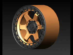 Combustible de ruedas D124 Modelo de impresión 3D