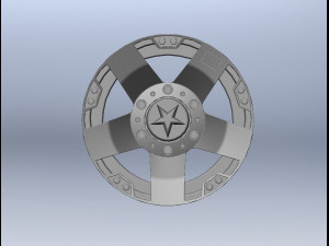 Wheel XDseries Rockstar 3D Print Model