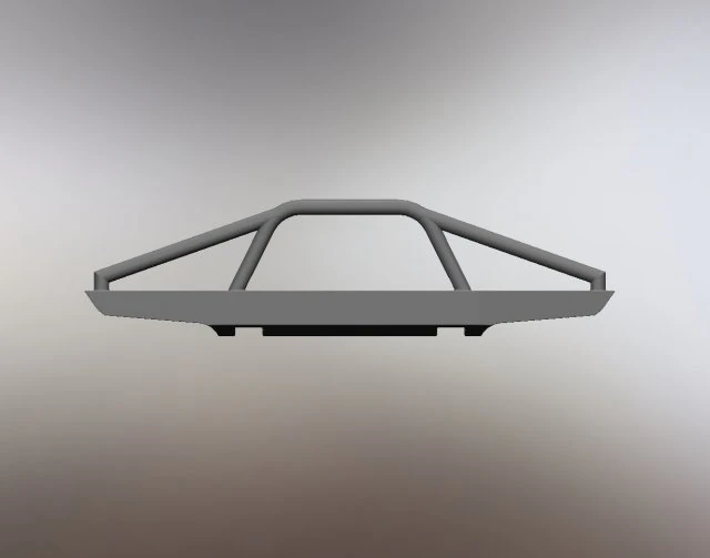 Front bumper 3D Print Model .c4d .max .obj .3ds .fbx .stl .blend