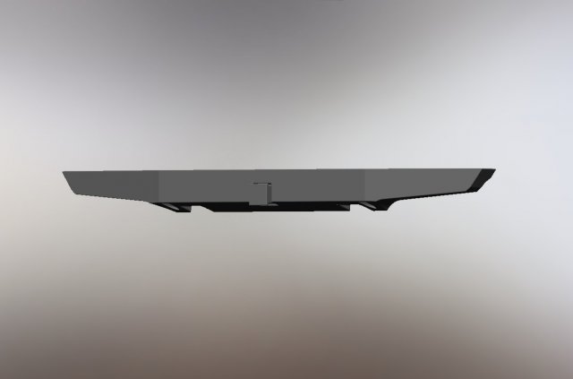 Rear bumper Model do druku 3D .c4d .max .obj .3ds .fbx .stl .blend 