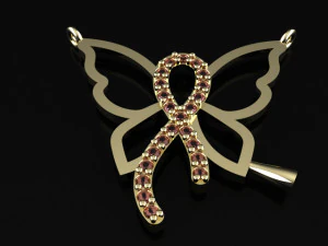 Kelebek kolye 3D Model