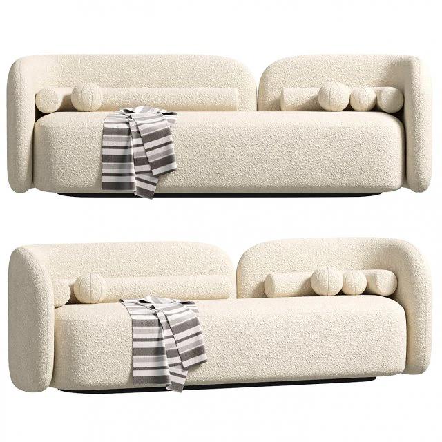 Sofa Japandi 3 Tempat Duduk Model 3D .c4d .max .obj .3ds .fbx .stl .blend