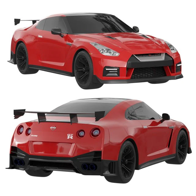 Nissan GTR R35 3D Model .c4d .max .obj .3ds .fbx .stl .blend