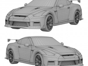 Nissan GTR R35 3D Model
