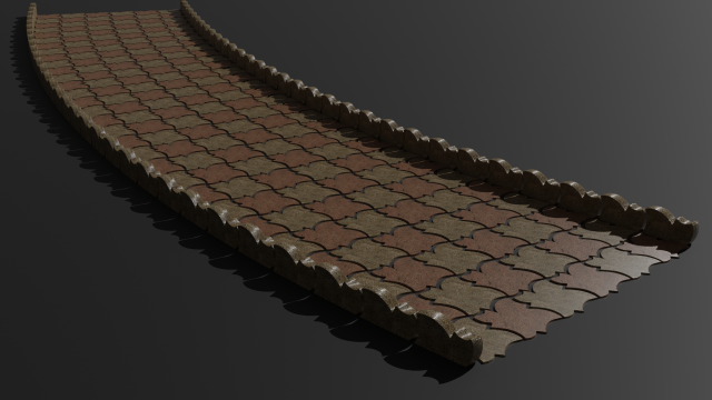 Pavement tiles 3D-Modell .c4d .max .obj .3ds .fbx .stl .blend 
