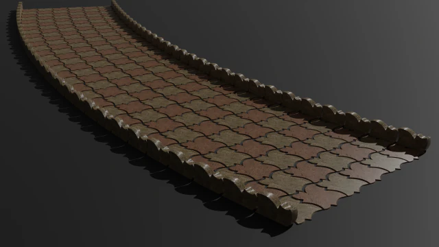Pavement tiles 3D Model .c4d .max .obj .3ds .fbx .stl .blend