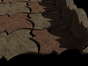 Pavement tiles 3D-Modell