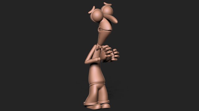 Inside Out - Fear 3D Принт Модель .c4d .max .obj .3ds .fbx .stl .blend 