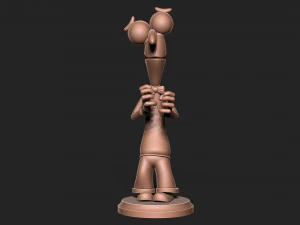 Inside Out - Fear with base 3D Print Model