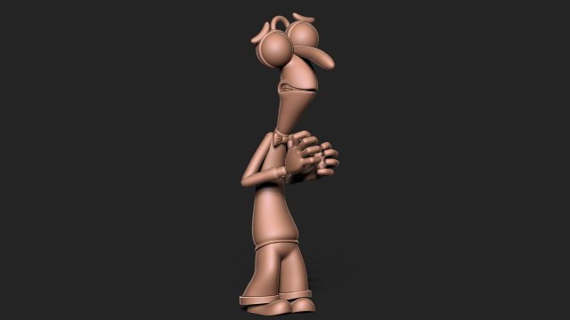 Inside Out - Fear keychain 3D Print Model .c4d .max .obj .3ds .fbx .stl .blend 