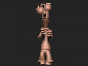 Inside Out - Fear keychain 3D Print Model