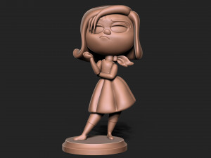 Inside out - disgust with base Modèles 3D en vedette