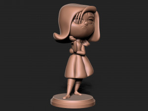 Inside out - disgust with base Modèles 3D en vedette