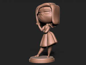 Inside out - disgust with base Modèles 3D en vedette