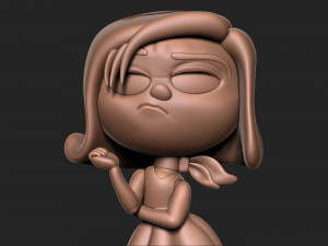 Inside out - disgust with base Modèles 3D en vedette