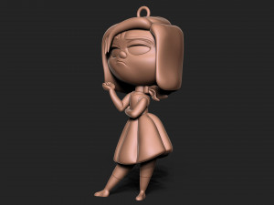Inside out - disgust keychain 3D प्रिंट मॉडल