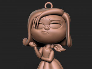Inside out - disgust keychain 3D प्रिंट मॉडल