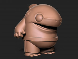 Shark toon 3D Print Model
