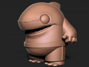 Shark toon 3D Print Model