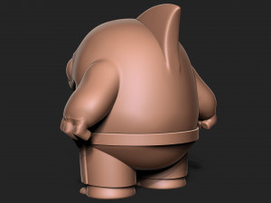 Shark toon 3D Print Model