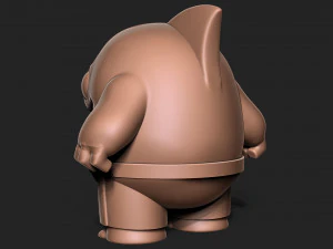 Shark toon 3D Print Model