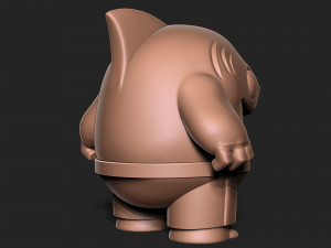 Shark toon 3D Print Model