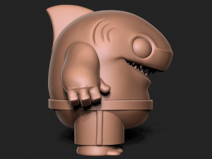 Shark toon 3D Print Model