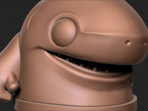 Shark toon 3D Print Model