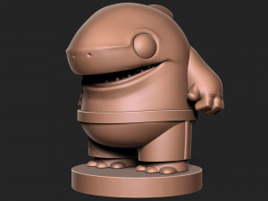 Shark toon base 3D प्रिंट मॉडल