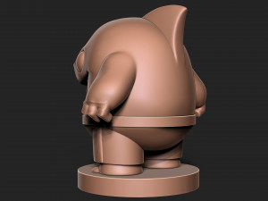 Shark toon base 3D प्रिंट मॉडल
