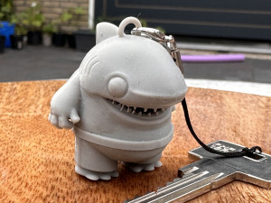 Shark Toon Keychain 3D printmodel