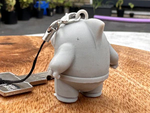 Shark Toon Keychain 3D Print Model