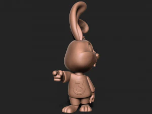 Cute bunny 3D Print Model